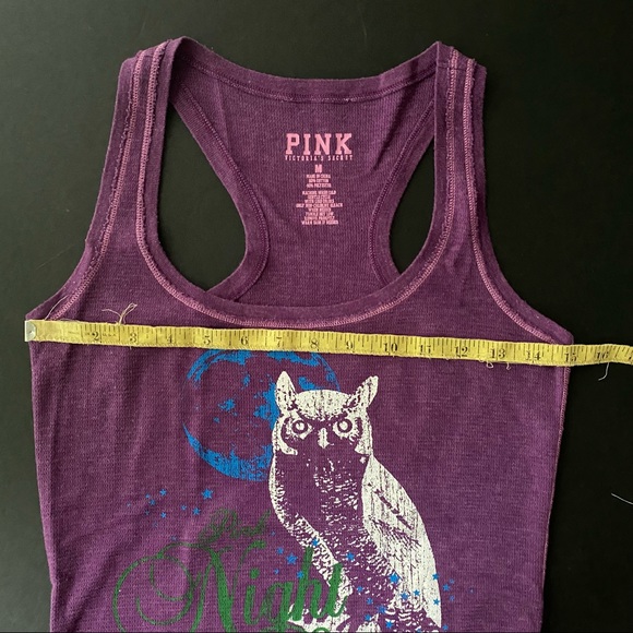 Victoria’s Secret PINK Night Owl Sleep Tank Vintage Y2K - Picture 2 of 5